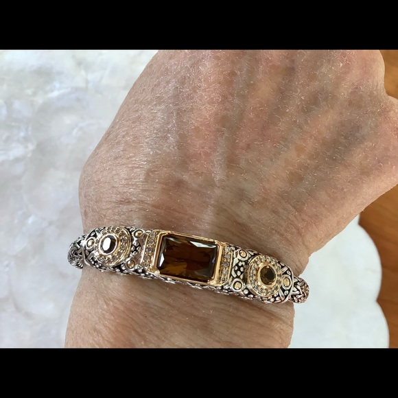 John Hardy SS/18K/DI Batu Sari Cognac Bracelet